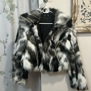 Faux Fur Cropped Jacket